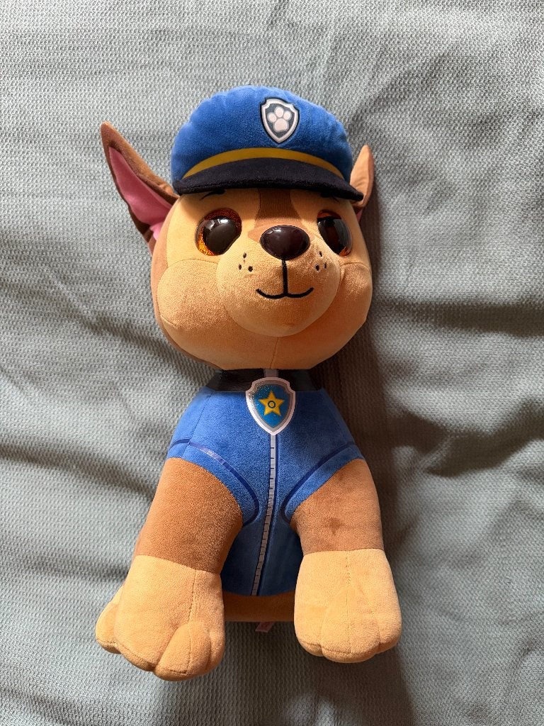 Chase TY knuffel Paw Patrol 48 cm, Overige karakters, Zo goed als nieuw, Middelgroot (20 tot 80 cm), Meerkleurig