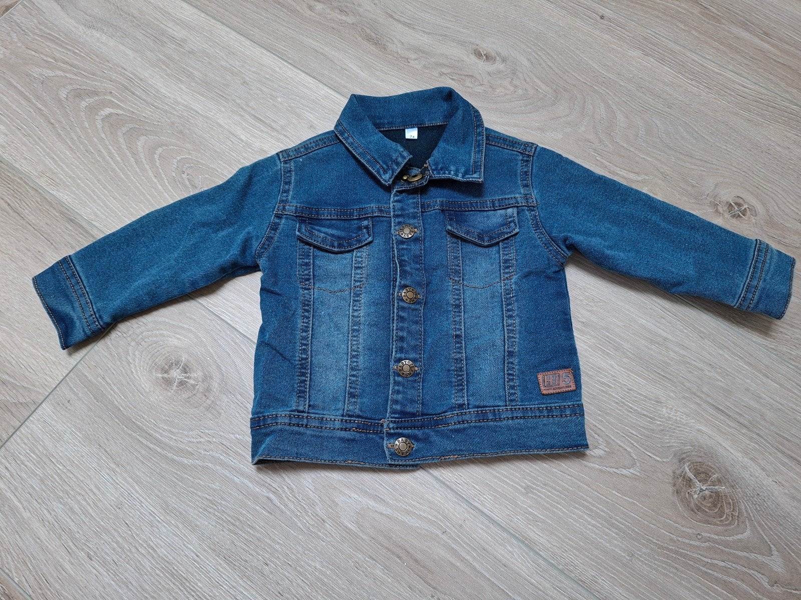 Blauwe denim kind baby jas Zeeman - maat 86, Zeeman, Gebruikt, Jongetje of Meisje, Ophalen of Verzenden