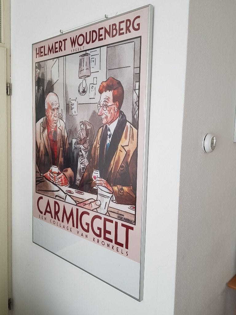 Dick Matena poster Carmiggelt, Ophalen, A1 t/m A3, Overige onderwerpen, Rechthoekig Staand