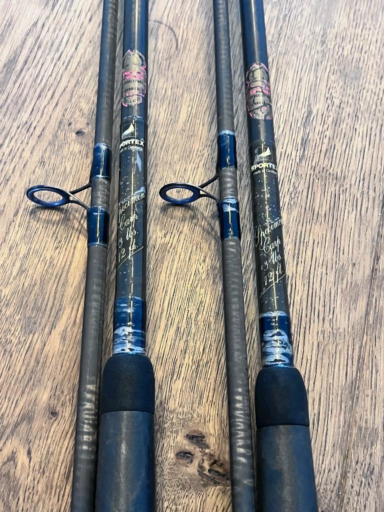 2x Sportex Specimen Carp - 12ft - 3lbs karperhengels, Watersport en Boten, Hengelsport | Karpervissen, Ophalen of Verzenden, Gebruikt
