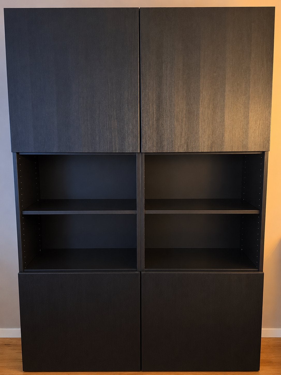 IKEA Besta kast zwartbruin/Timmerviken 120x42x193 cm, Huis en Inrichting, Ophalen, 100 tot 150 cm, Zo goed als nieuw, 150 tot 200 cm