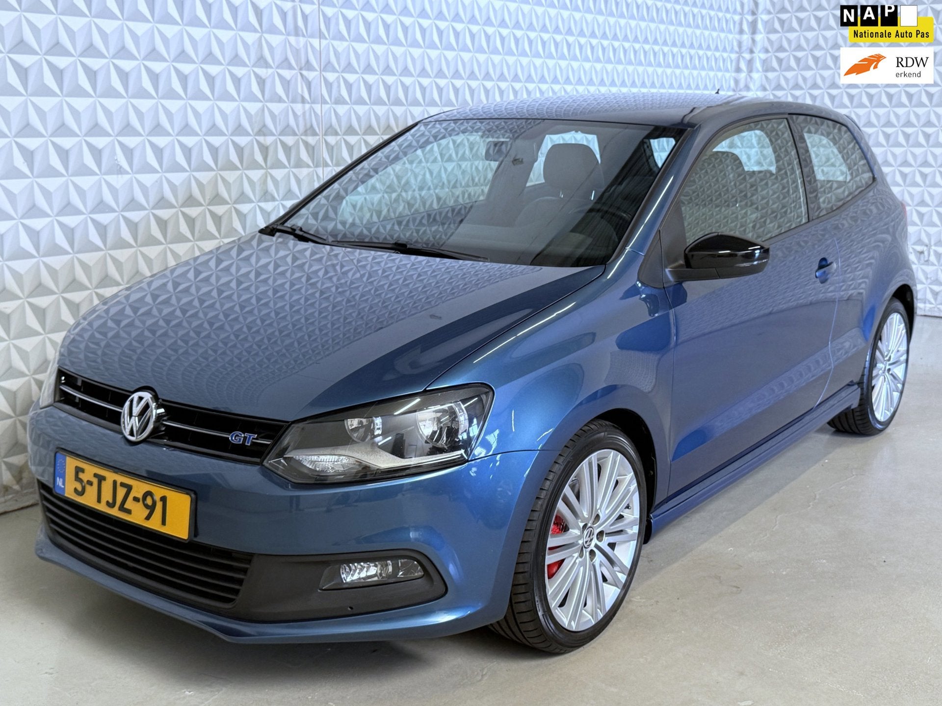 Volkswagen Polo 1.4 TSI BlueGT / Origineel Nederlands! (2014, Auto's, Euro 5, Gebruikt, 1116 kg, Blauw