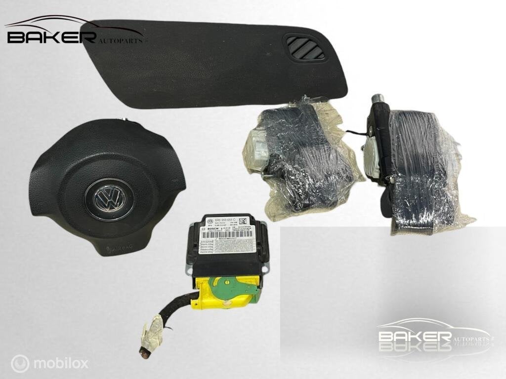 Airbagset Volkswagen Polo 6R 1.4-16V Highline ('09-'14), Gebruikt, Volkswagen, Ophalen of Verzenden, Volkswagen
