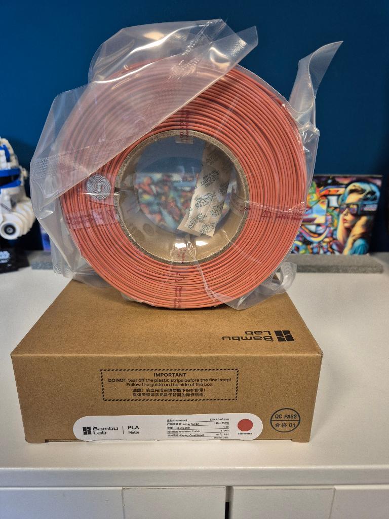 Bambu Lab PLA Matte refill - Terracotta (1kg), Computers en Software, 3D-printerbenodigheden, Nieuw, Filamentrollen, Ophalen of Verzenden