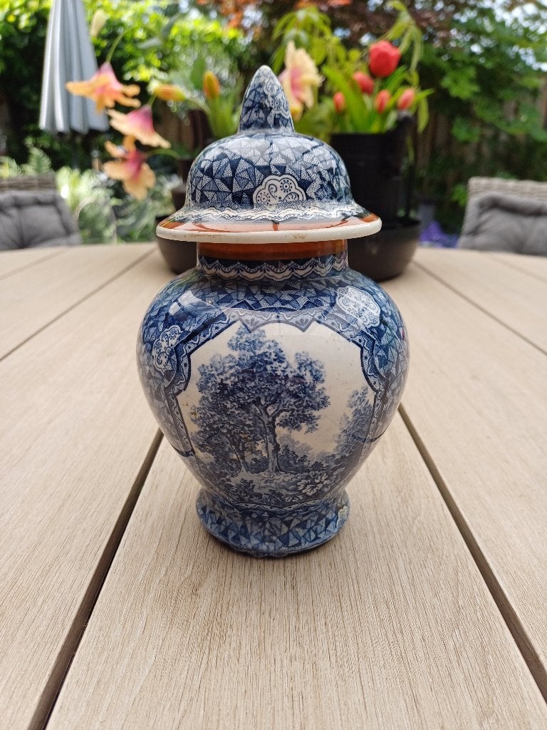 Villeroy & Boch Antique Royal Bonn Flamand Blue Dekselvaas, Ophalen of Verzenden