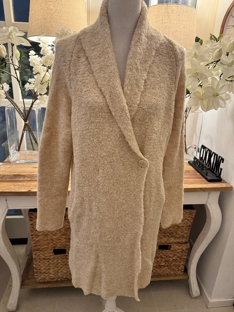 Prachtig, lang BEIGE vest/jas Marc O'Polo, M/38-40, alpaca., Kleding | Dames, Verzenden, Nieuw, Maat 38/40 (M), Bruin