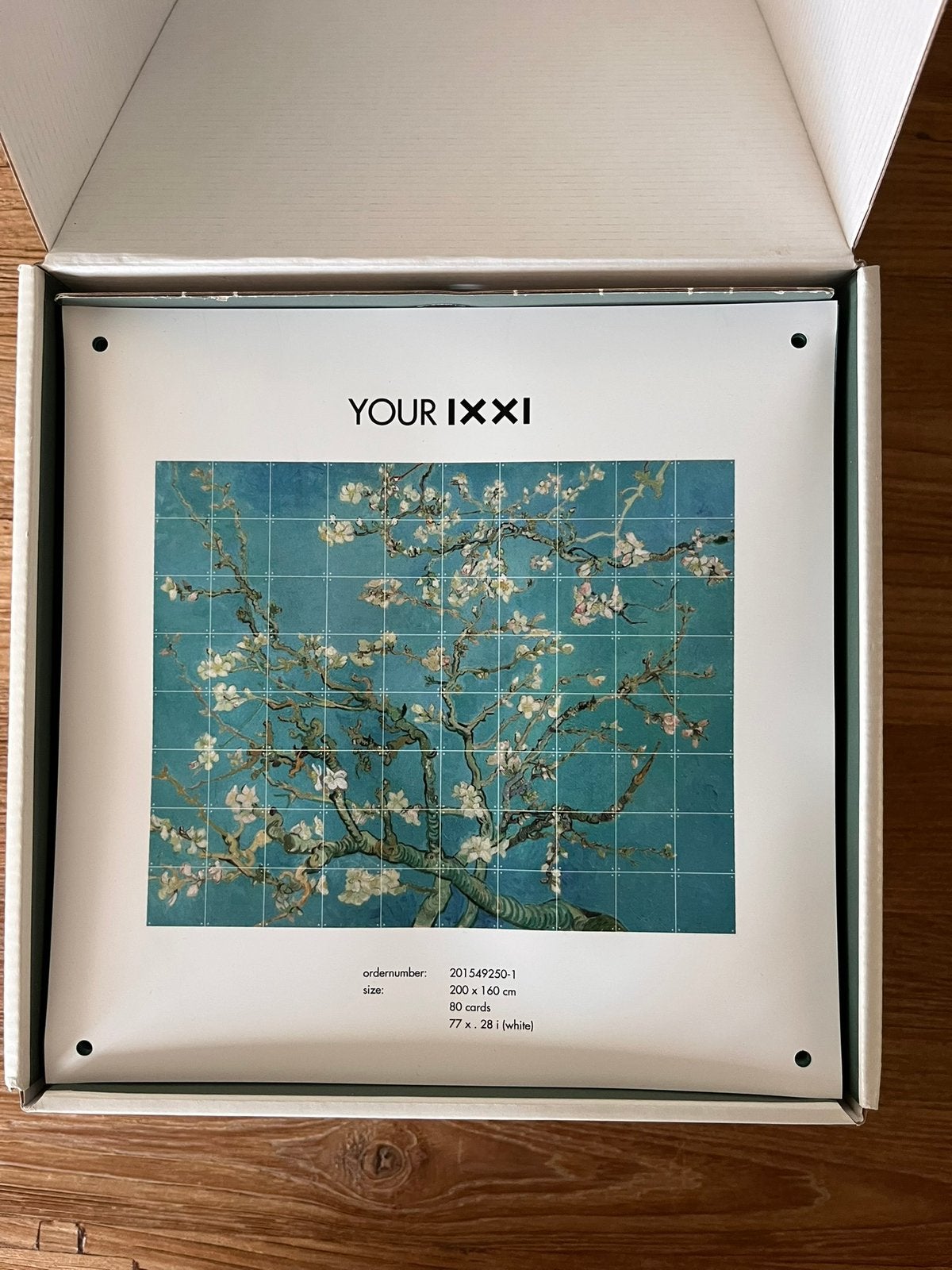 IXXI Amandelbloesem 200 x 160 cm, Ophalen of Verzenden, 200 cm, Blauw, 160 cm