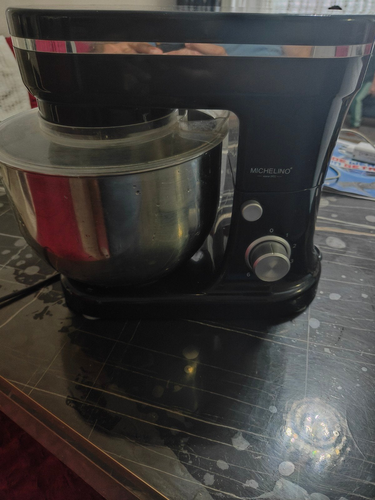 Michelino Keukenmachine - 6 liter - 1200W - Zo goed als nieu, Witgoed en Apparatuur, Ophalen, 4 liter of meer, 3 snelheden of meer