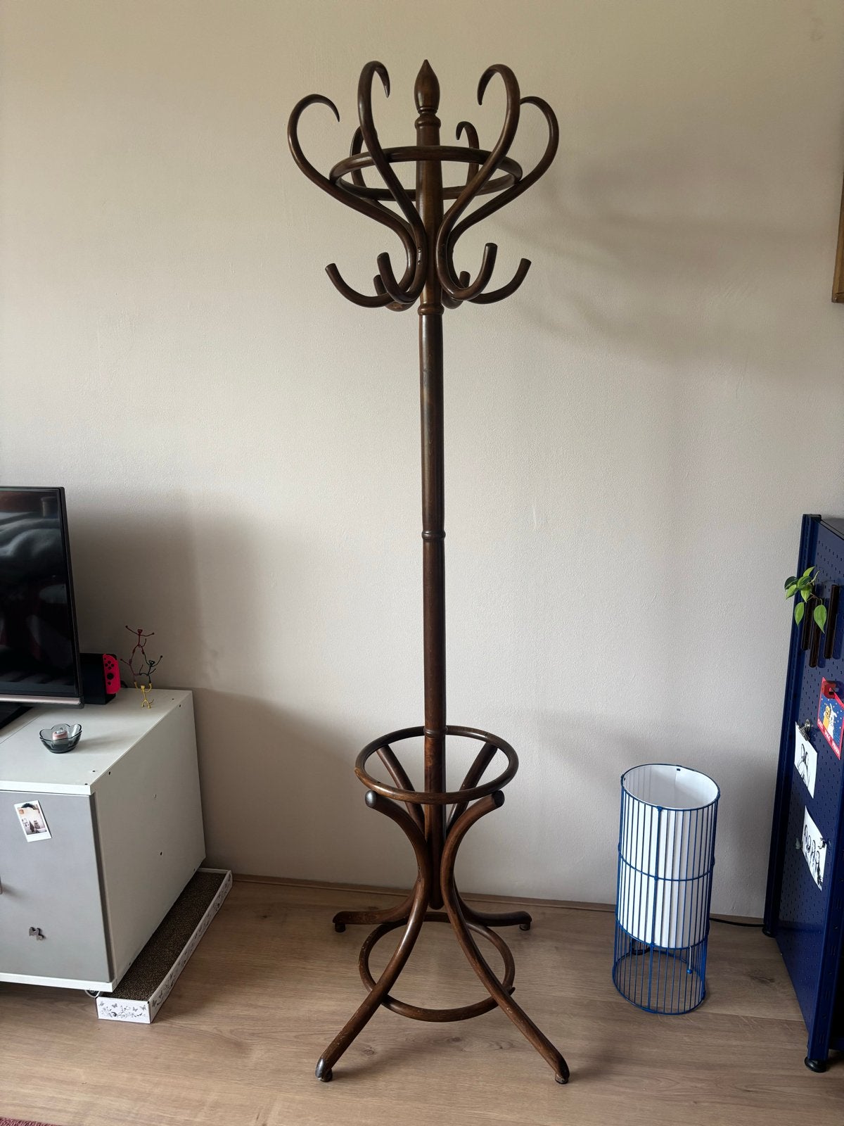 Vintage Thonet kapstok van hout, Ophalen, Gebruikt, Staande kapstok, 150 tot 200 cm