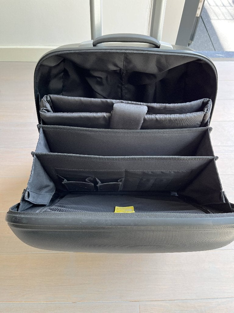 Mandarina Duck D-Drop 2 wielen cabin trolley met slot, Ophalen, 50 tot 60 cm, Hard kunststof, Slot