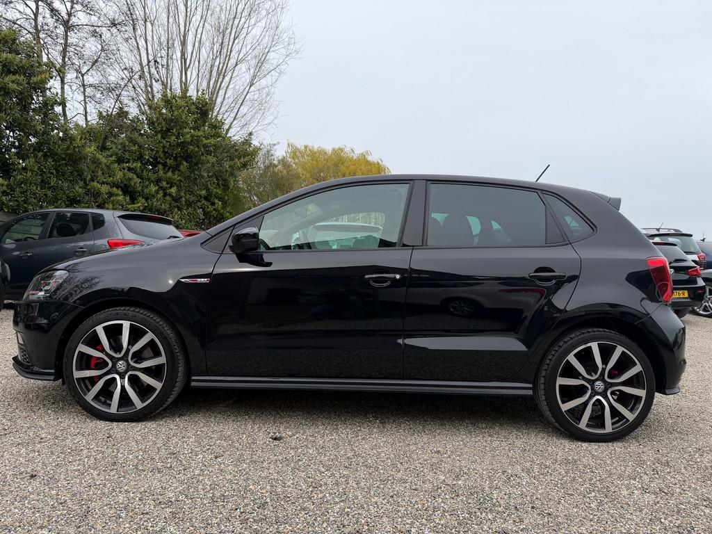 Volkswagen Polo 1.8 TSI GTI NL Auto 85000km NAP Dealer Onder, Voorwielaandrijving, Gebruikt, Euro 6, Zwart