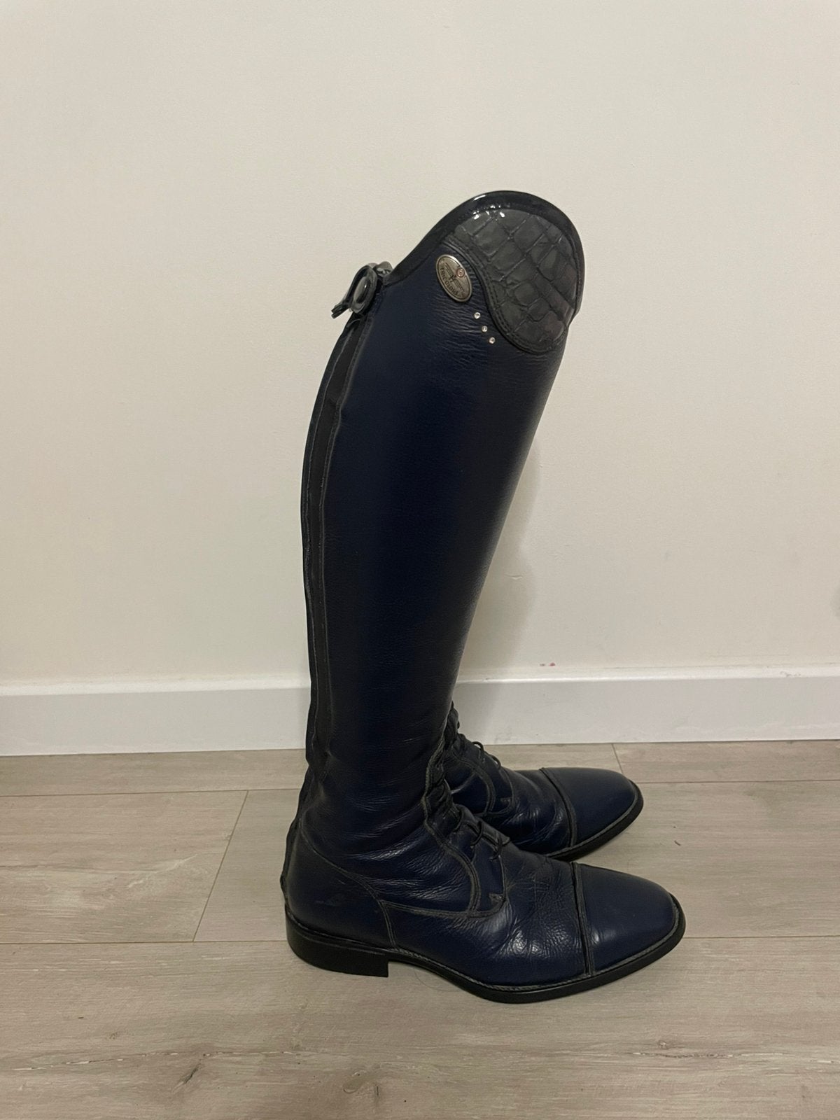 DeNiro tricolore laarzen, Dieren en Toebehoren, Paardrijkleding, Ophalen of Verzenden, Gebruikt, Kinderen, Schoeisel