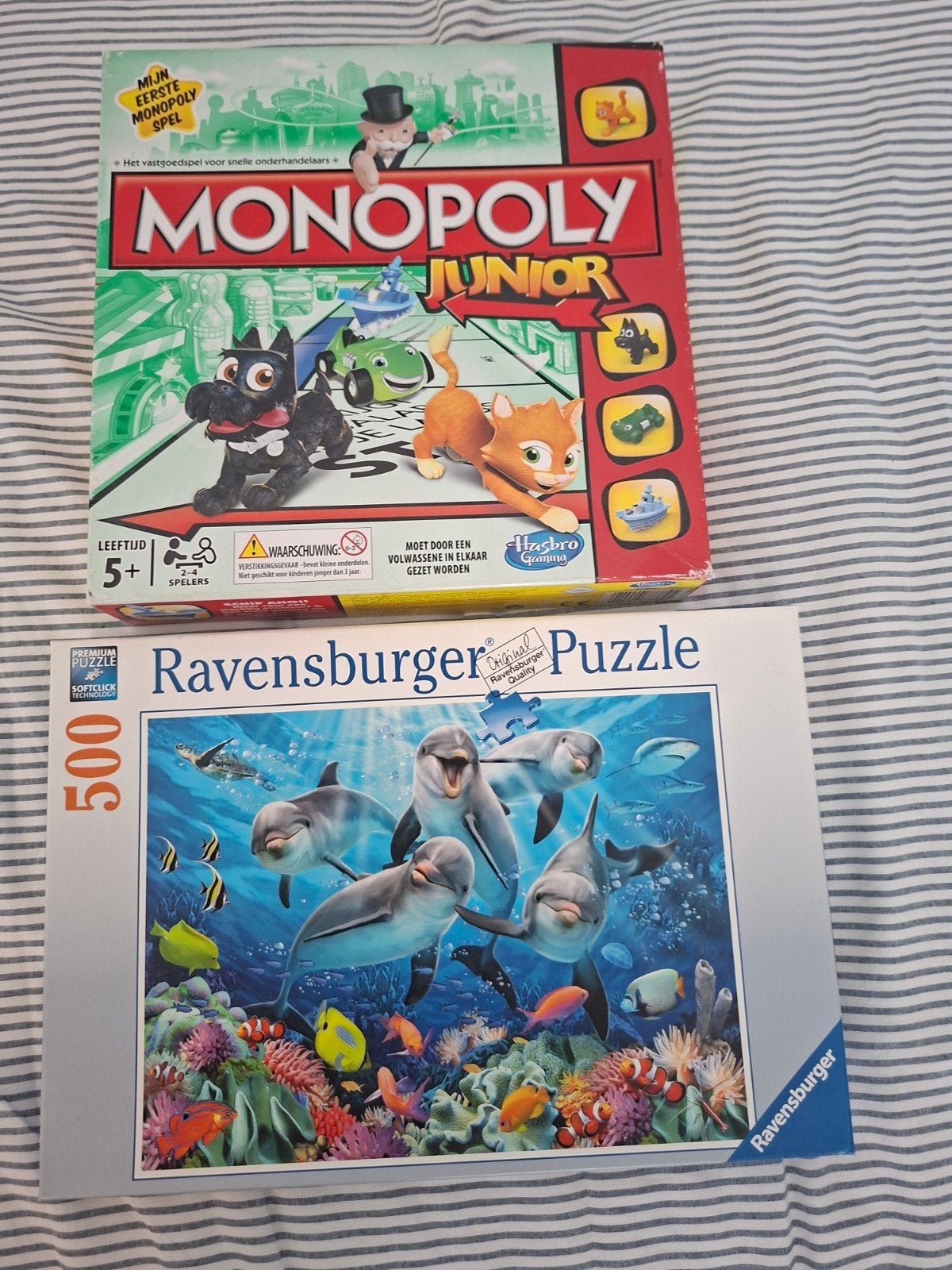 Monopoly junior en een puzzel, Ophalen of Verzenden