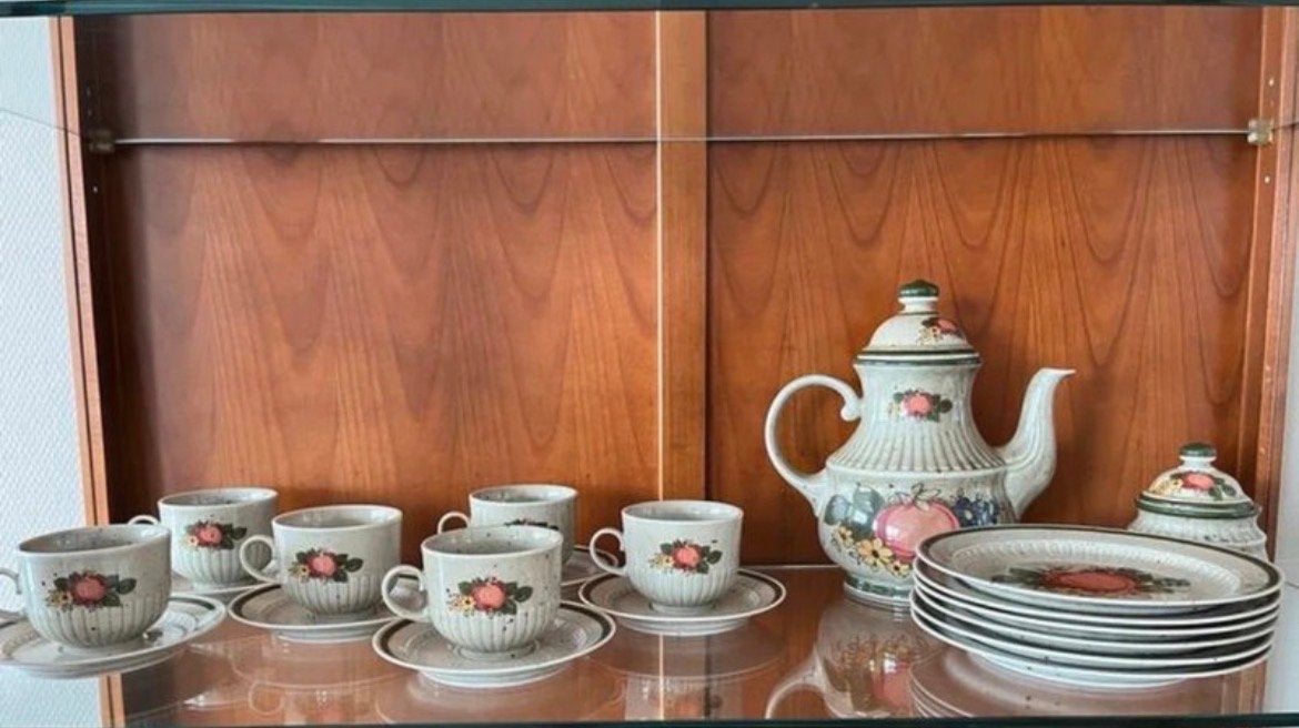 Vintage Winterling Bavaria Ontbijtservies - Fruitmotief, Overige merken, Vintage, Nieuw, Ophalen of Verzenden