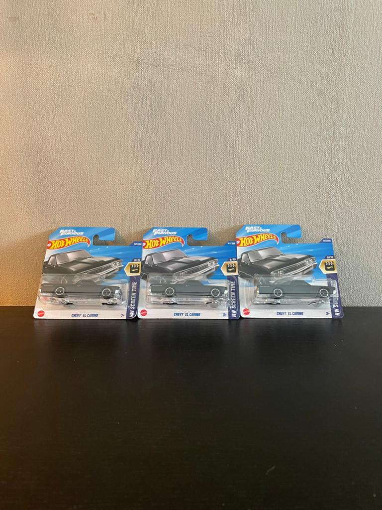 3x hotwheel chevy el camino, Overige merken, 1:50 of kleiner, Auto, Nieuw