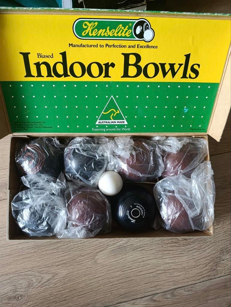 Henselite Indoor Bowls Koersballen Set - Compleet, Ophalen of Verzenden, Nieuw