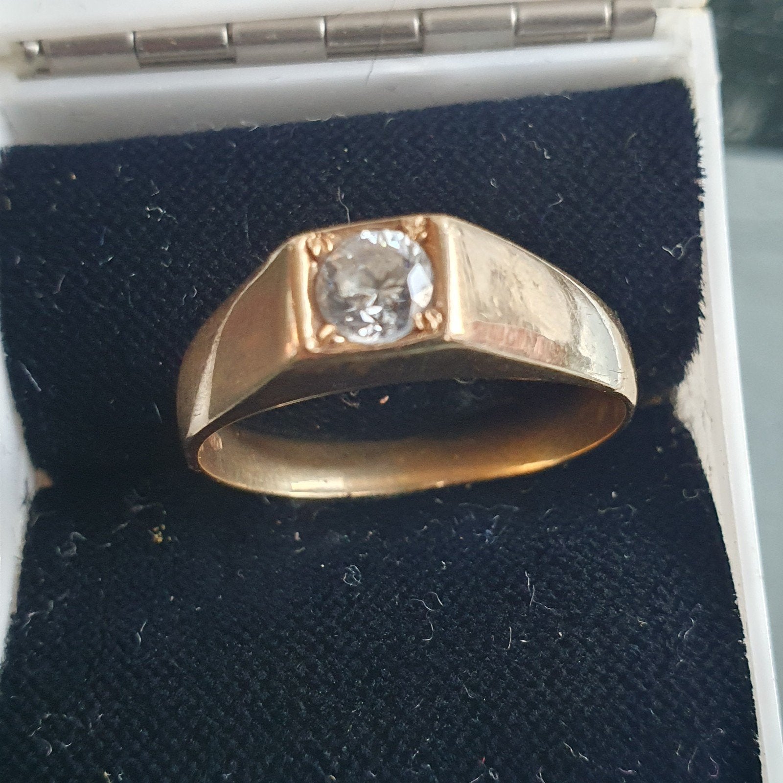Prachtige 14 k ring Heren, 20 of groter, Ophalen of Verzenden, Zo goed als nieuw, Dame of Heer