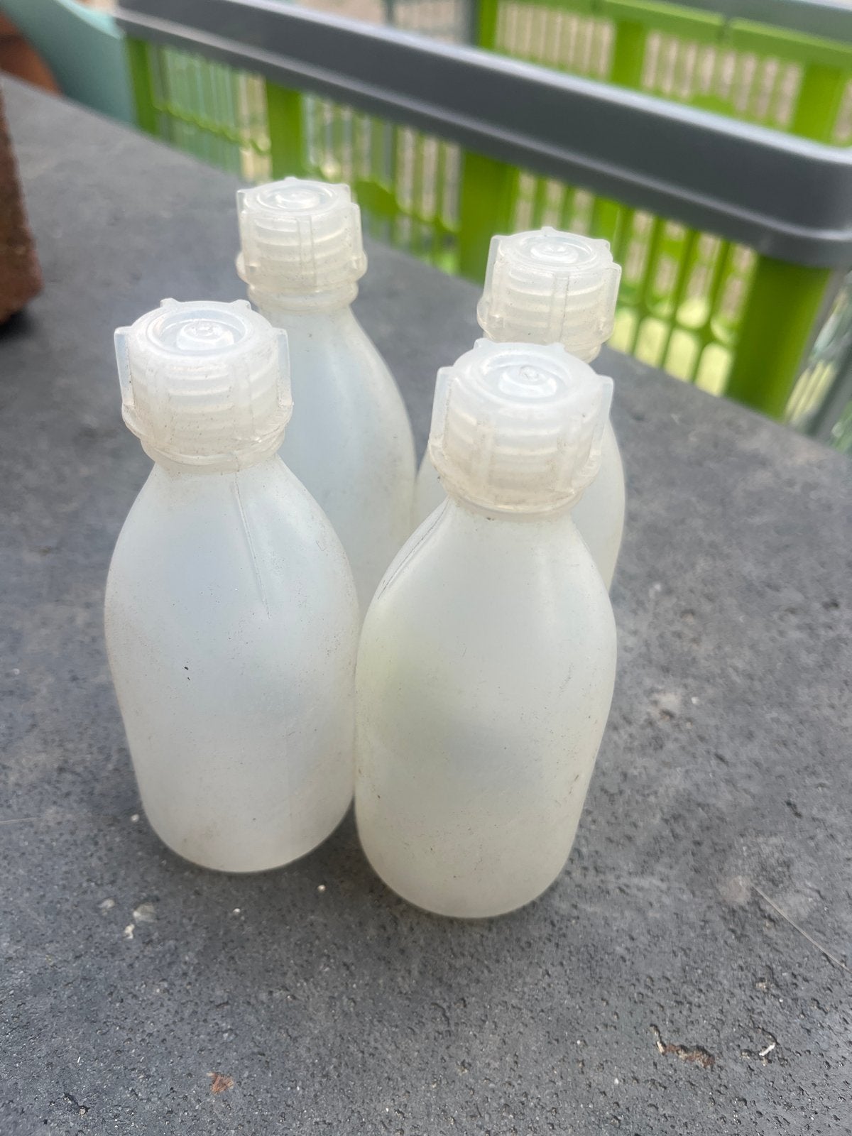 Vintage laboratoriumflesjes - Made in West Germany, Antiek en Kunst, Ophalen