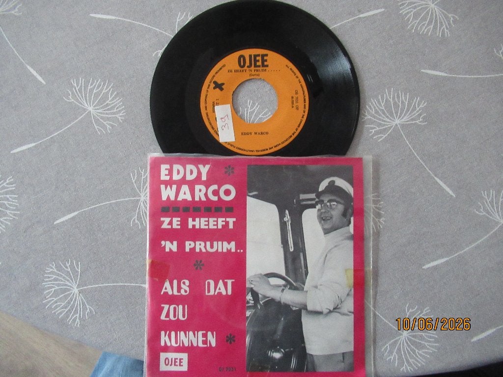 Eddy Warco    Ze heeft 'n Pruim, Gebruikt, 7 inch, Single, Ophalen of Verzenden