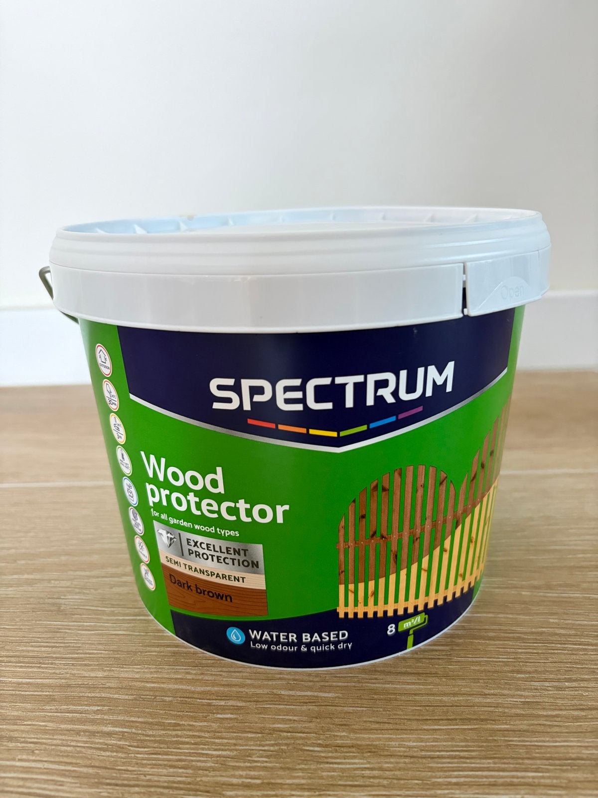 Spectrum Wood Protector - Donkerbruin, Ophalen, Bruin, Nieuw, Beits