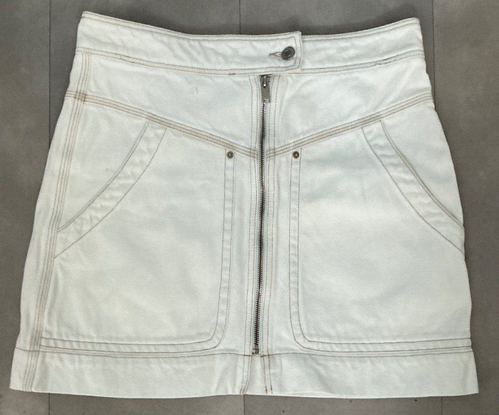 Isabel Marant. Rokje.  Mt 40., Wit, Ophalen of Verzenden, Zo goed als nieuw, Onder de knie