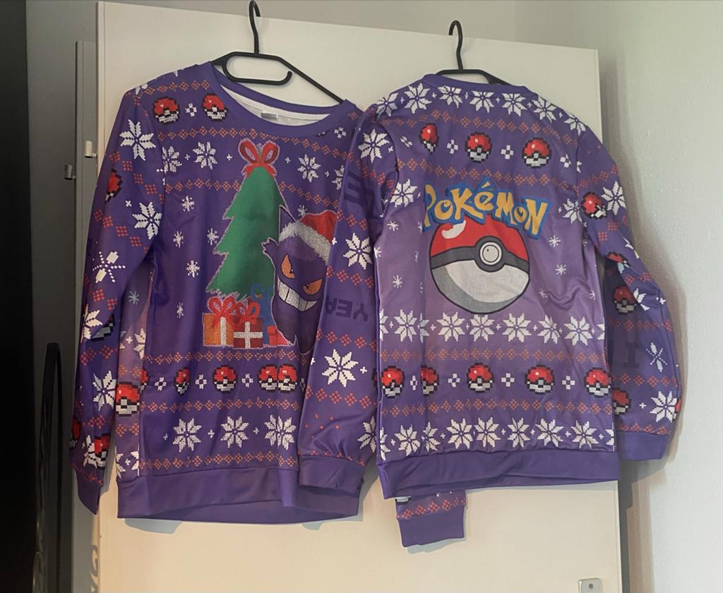 Pokémon Gengar Kersttrui - Paars - Maat xl en xxl, Ophalen of Verzenden, Nieuw, Maat 46/48 (XL) of groter, Paars