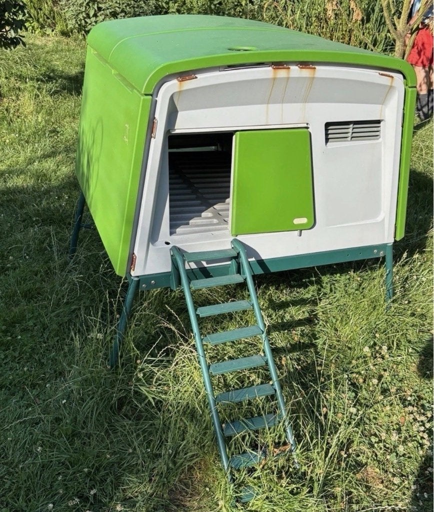 Omlet Eglu Cube – starter voor 3 tot 5 kippen, verplaatsbaar, Ophalen of Verzenden, Zo goed als nieuw, Kippenhok of Kippenren