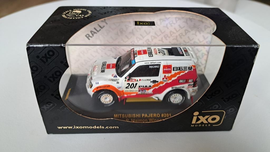 Mitsubishi Pajero 201 modelauto miniatuur Masuoka rally auto, Ophalen of Verzenden, Nieuw, Auto