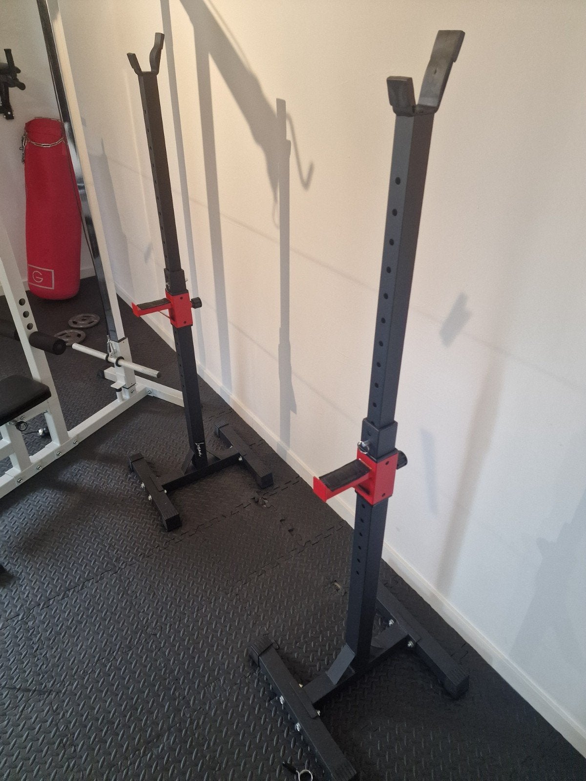 Verstelbare Squat Rack - Krachttraining Fitness, Sport en Fitness, Fitnessmaterialen, Ophalen, Gebruikt, Rug, Overige typen