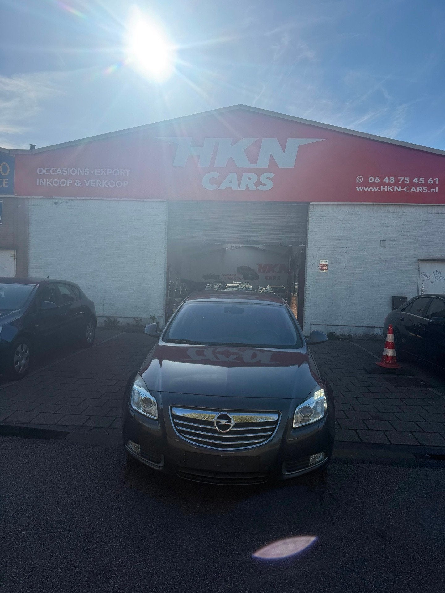 Opel Insignia 2.0 CDTI sedan bj 2009 leer navi, Auto's, Zwart, 4 cilinders, Beige, Leder