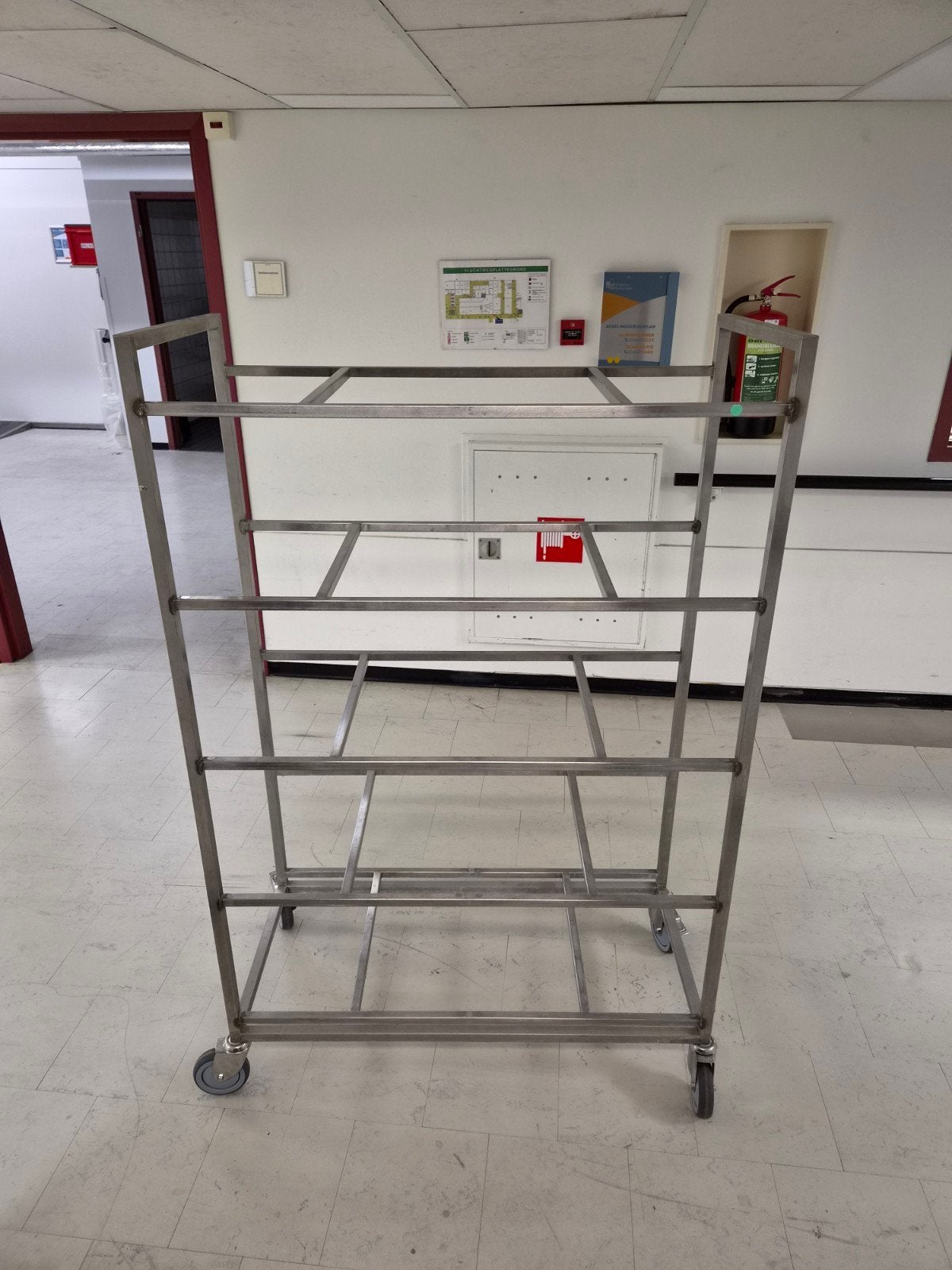 RVS rek stelling, Ophalen, Gebruikt