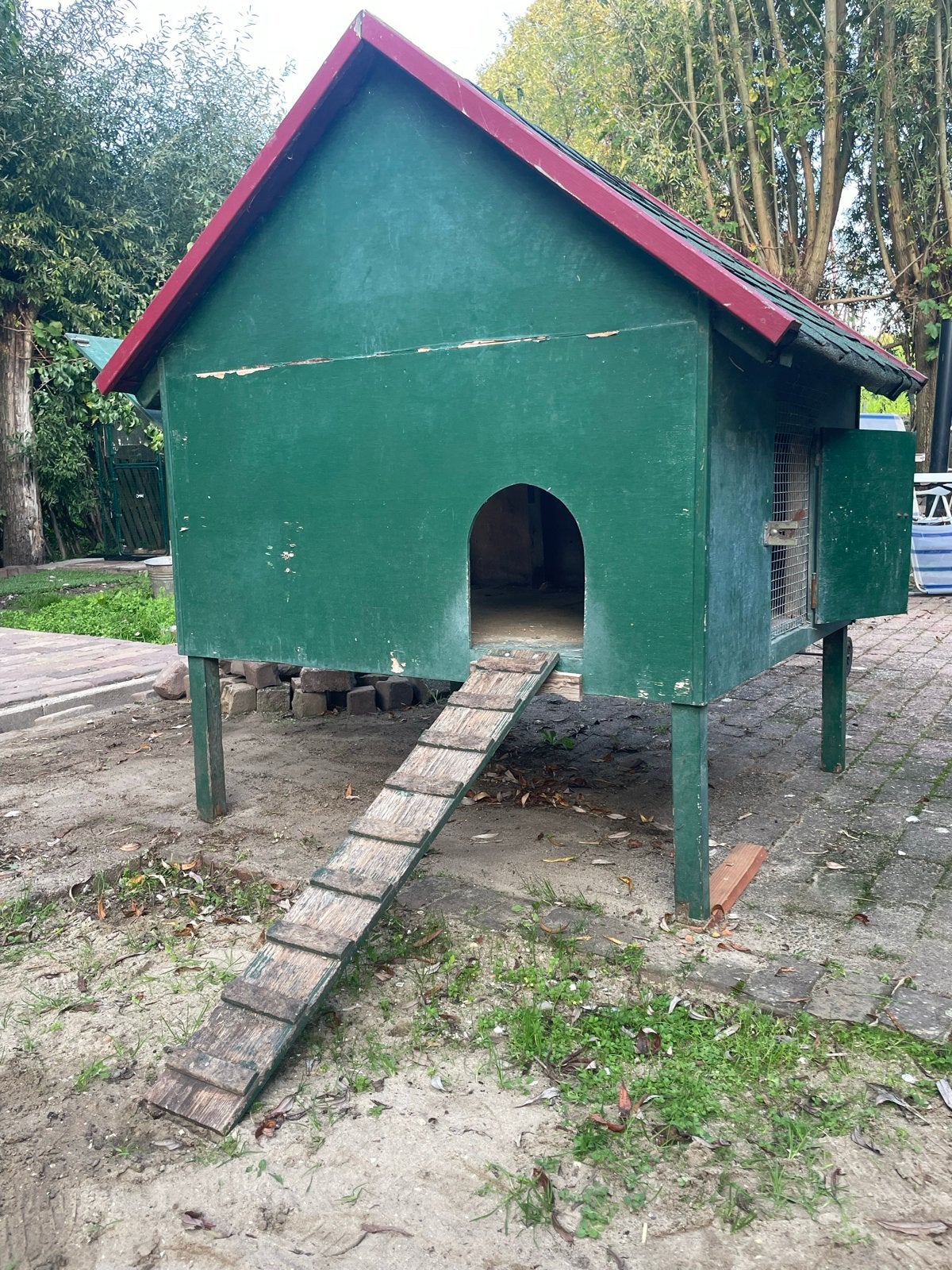 Groot kippenhok, Ophalen, Gebruikt