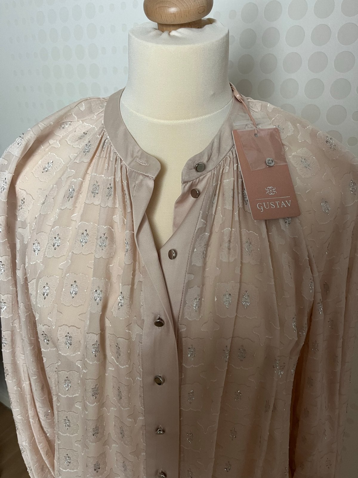 Gustav Blouse Maat 38 met Zilveren Details, Kleding | Dames, Blouses en Tunieken, Ophalen of Verzenden, Nieuw, Maat 38/40 (M)