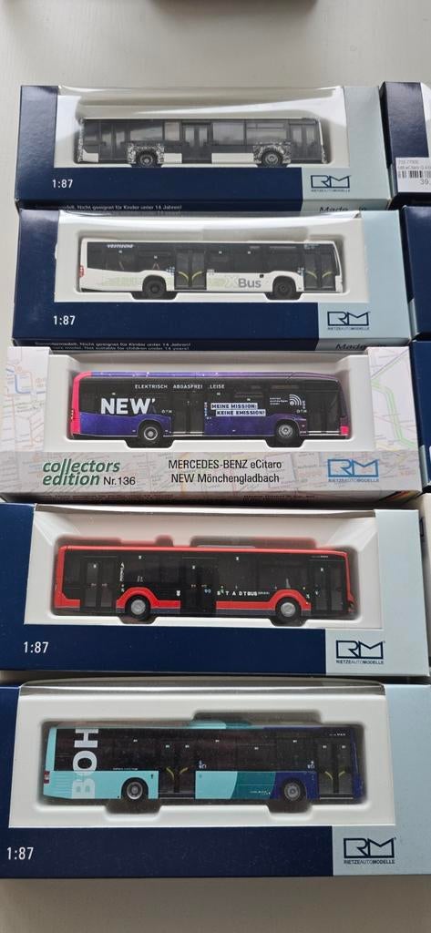 Opruiming!!!! Alles in 1 koop, diverse Rietze bussen, Hobby en Vrije tijd, Modelauto's | 1:87, Ophalen of Verzenden, Zo goed als nieuw