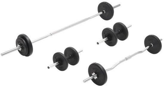 Langhantel- en Kurzhantelset – Halterset – Dumbbellset, Corvance B.V., Verzenden, Nieuw, Corvancebol@gmail.com