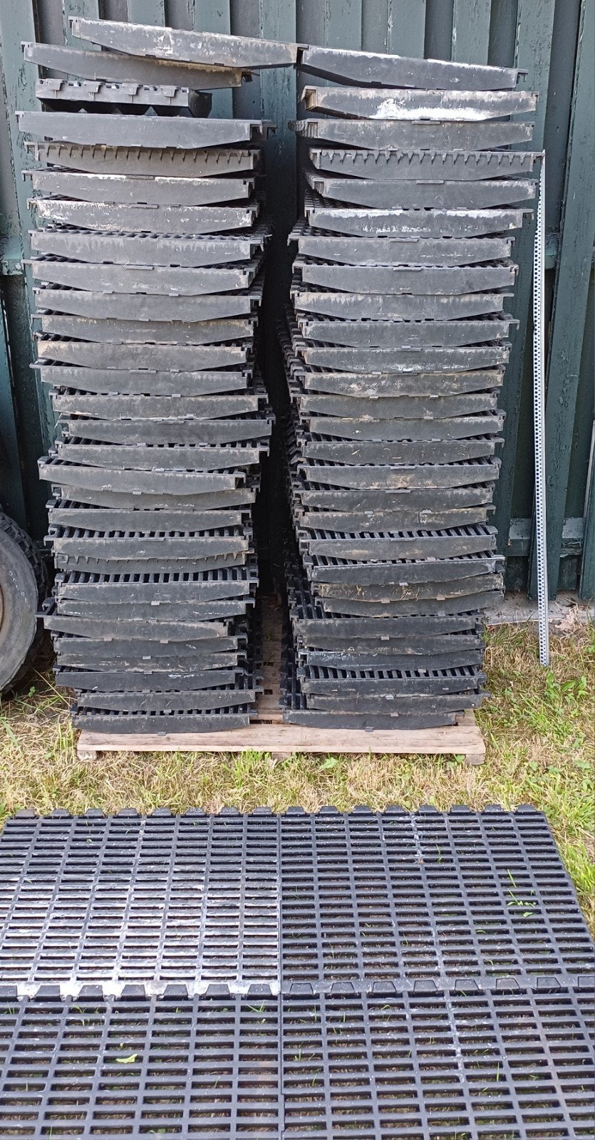 Vlonderplaten voortent 64 stuks, Caravans en Kamperen, Kampeeraccessoires, Ophalen, Gebruikt