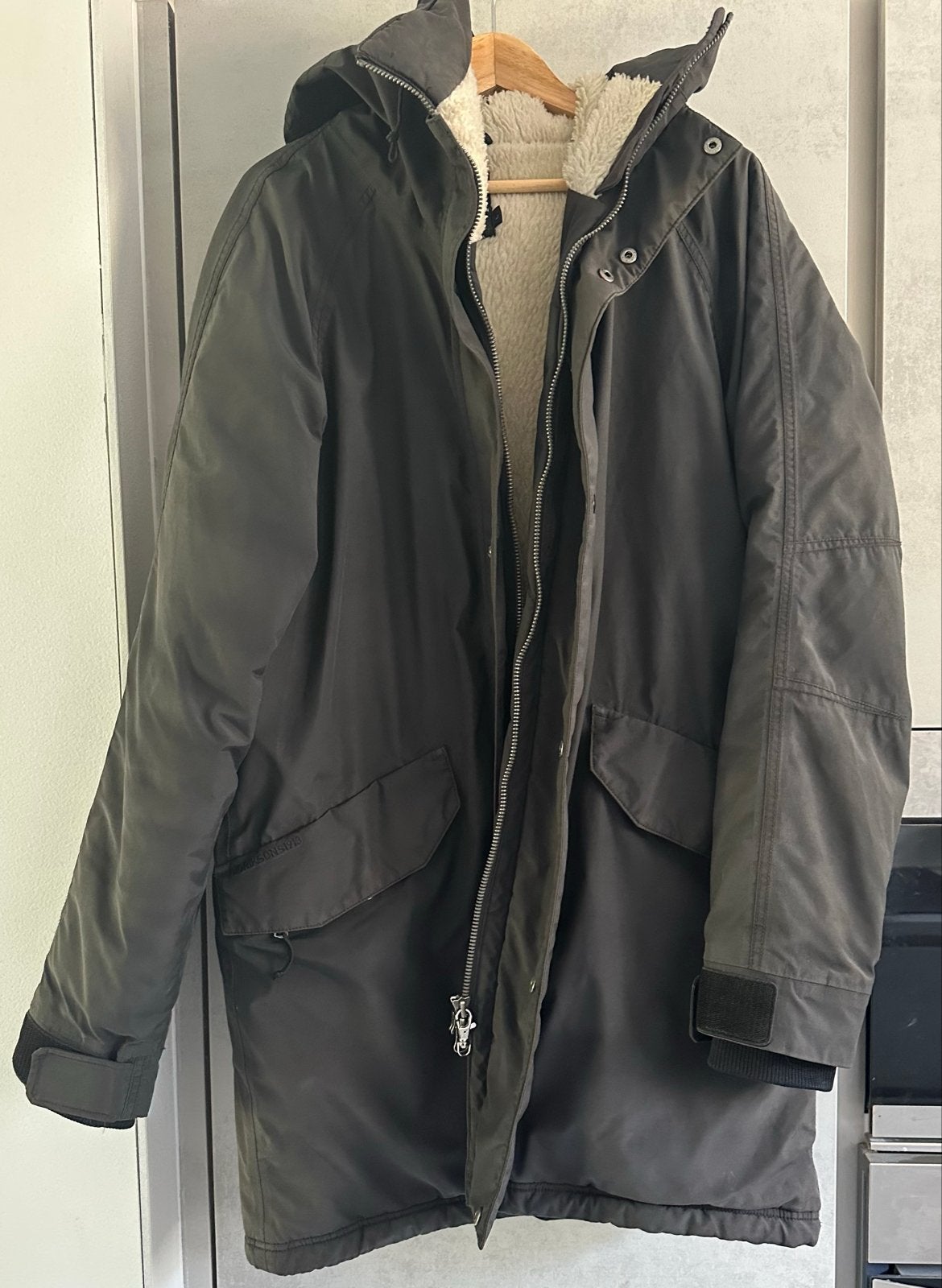 Didriksons Parka Heren - Maat L, Ophalen of Verzenden, Zo goed als nieuw, Maat 52/54 (L), Groen