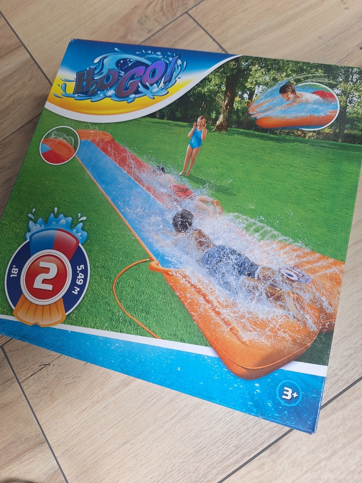 Nieuwe H2OGO! Dubbele Glijbaan 5.49m - Ongeopend!, Ophalen, Nieuw