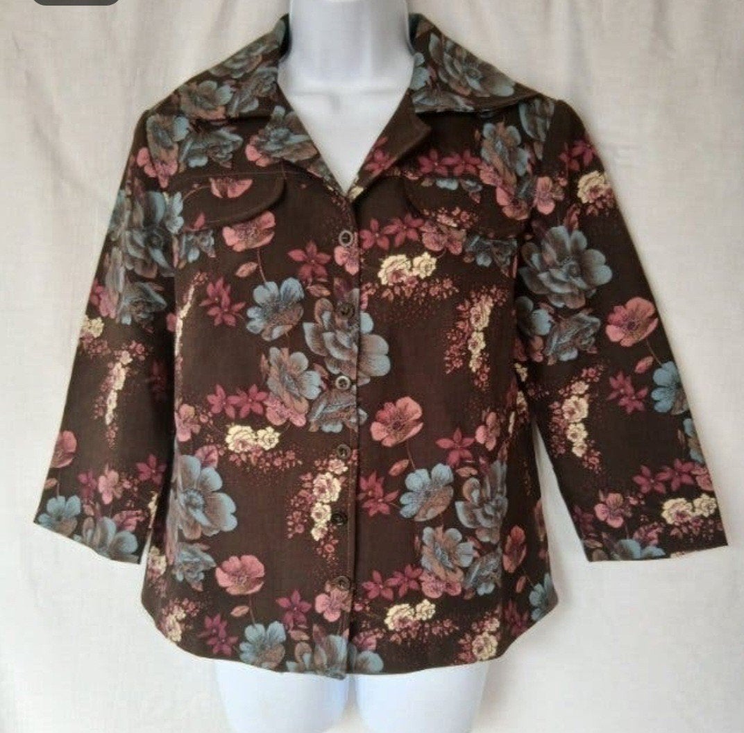 jaren 70 jasje maat M/L, Kleding | Dames, Maat 38/40 (M), Bruin, Ophalen of Verzenden, Onbekend
