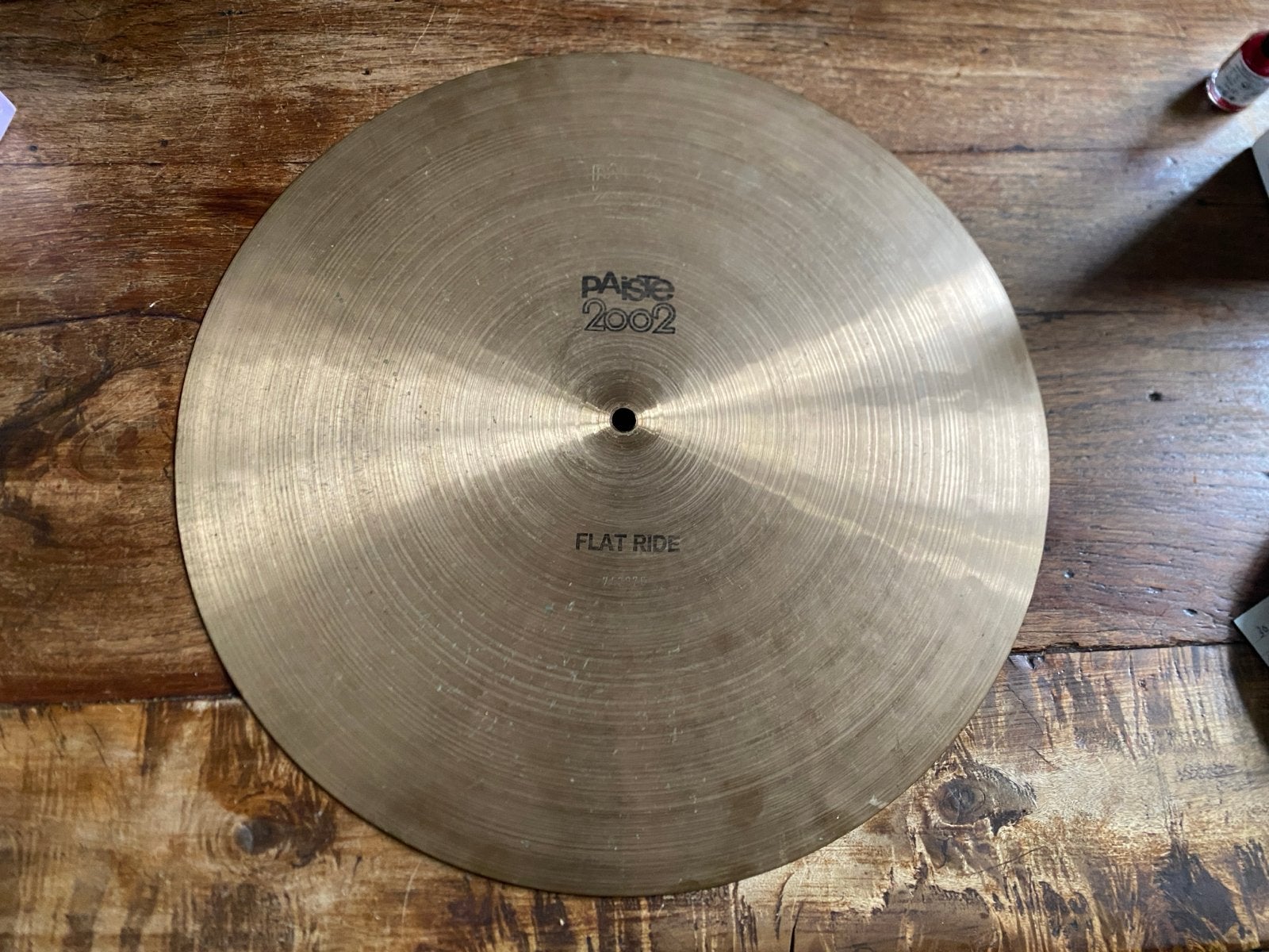 Paiste 2002 Flat Ride bekken 18 inch black logo, Muziek en Instrumenten, Ophalen of Verzenden, Zo goed als nieuw, Overige merken