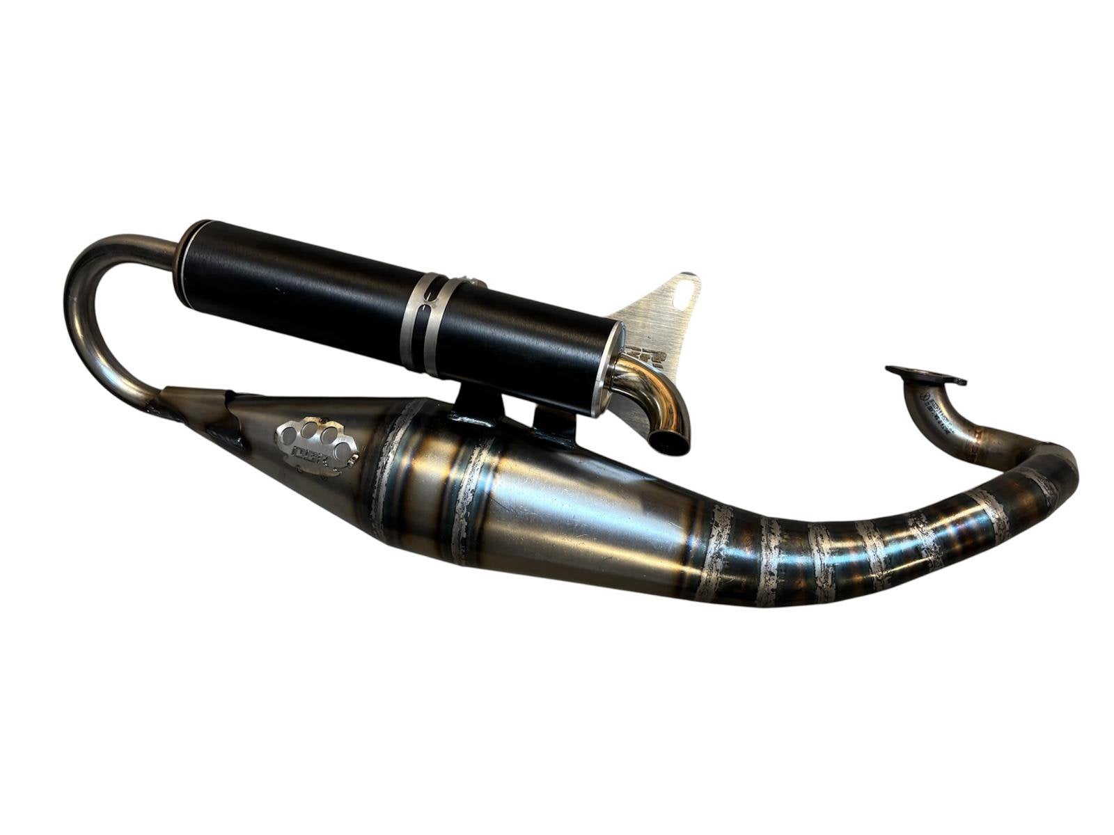 DBR uitlaat base Minarelli horizontaal 70cc OP=OP, Klaaswaal, Verkoop@ddltuning.nl, Verzenden, Uitlaat