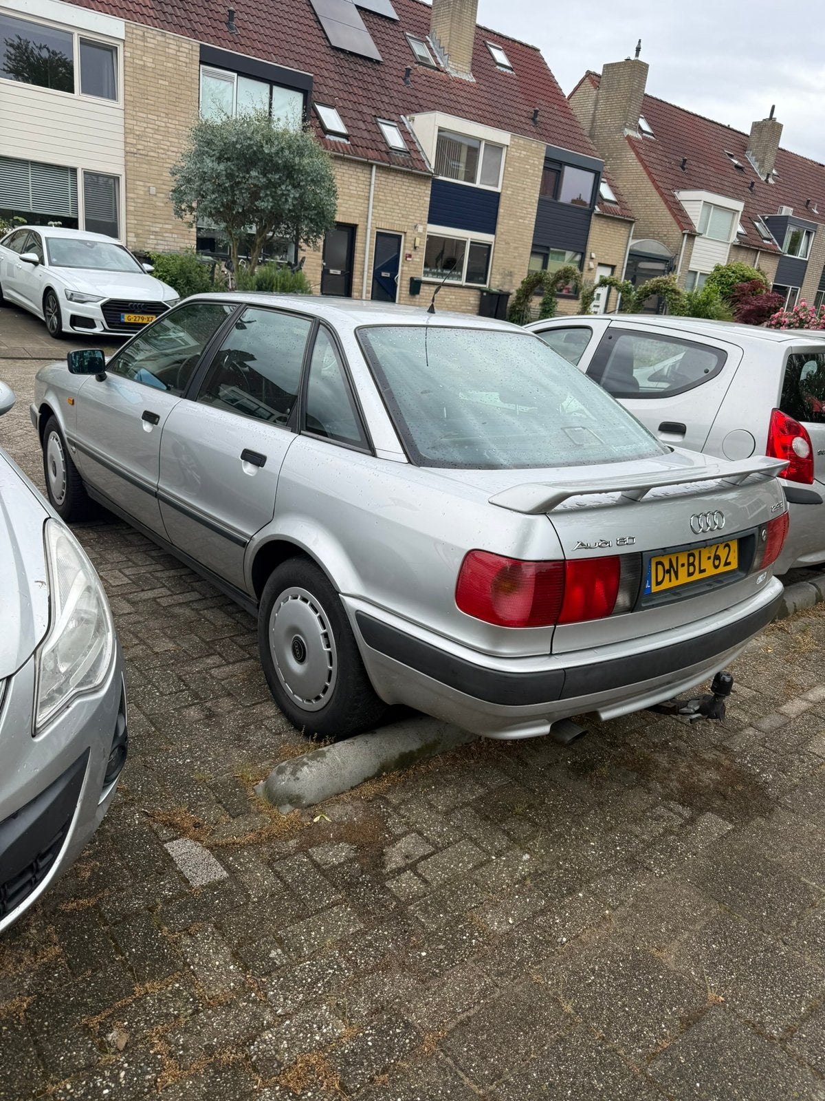 Audi 80 2.3 E 98KW U9 1992 Grijs, Auto's, Audi, Voorwielaandrijving, Stof, Origineel Nederlands, Bedrijf