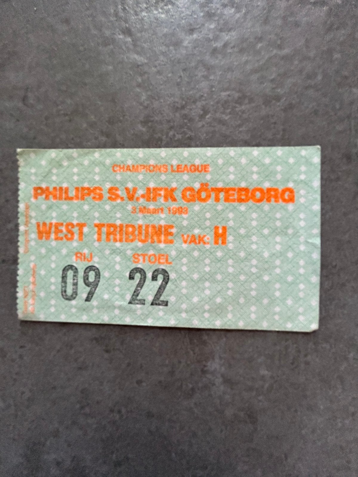 PSV Eindhoven - IFK Göteborg ticket, Ophalen of Verzenden, PSV, Overige typen