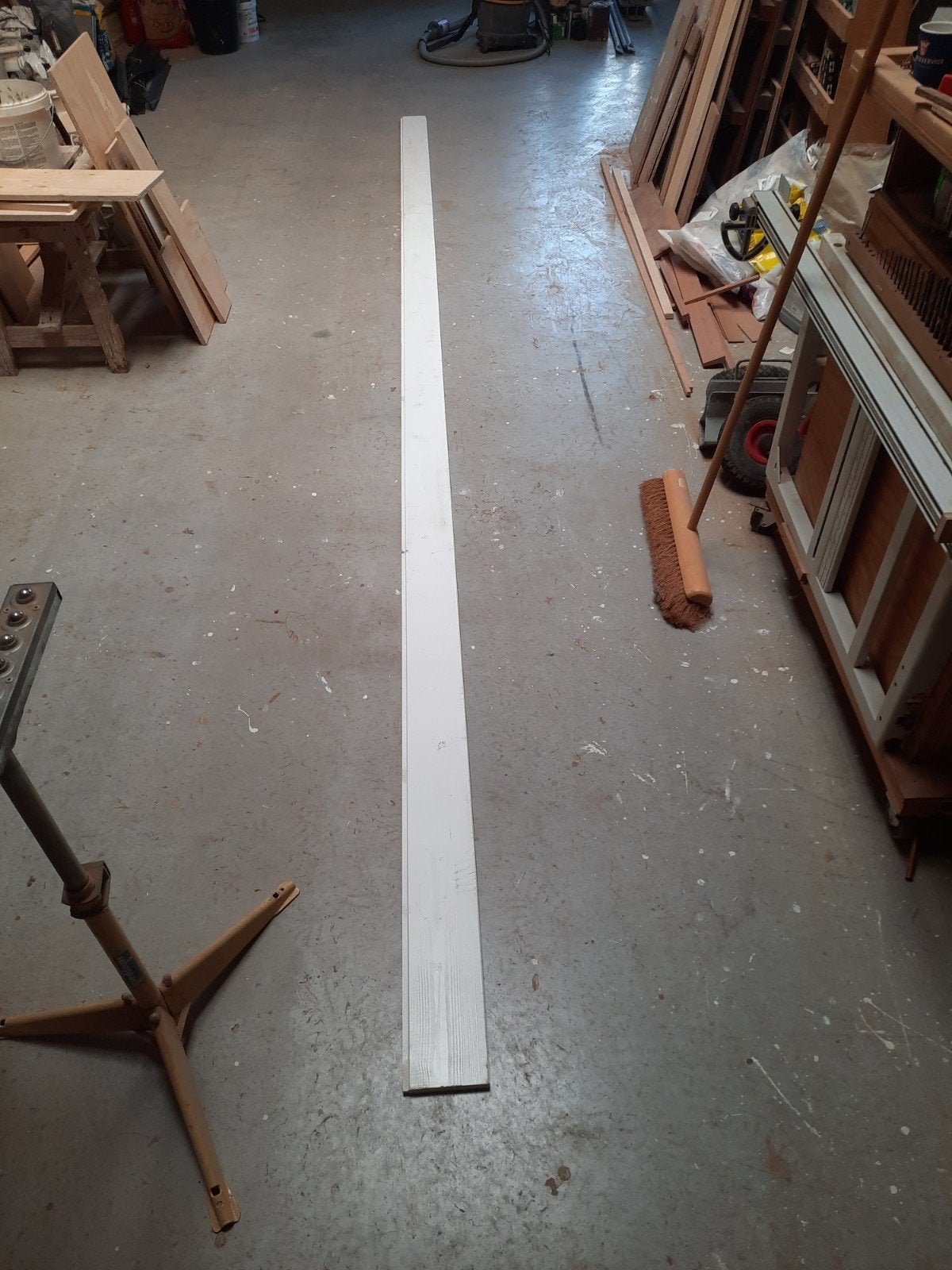 16 Grenen vellingdelen 19x140 wit gegrond, 130  mm werkend., Ophalen, Nieuw, Rolsteiger of Kamersteiger