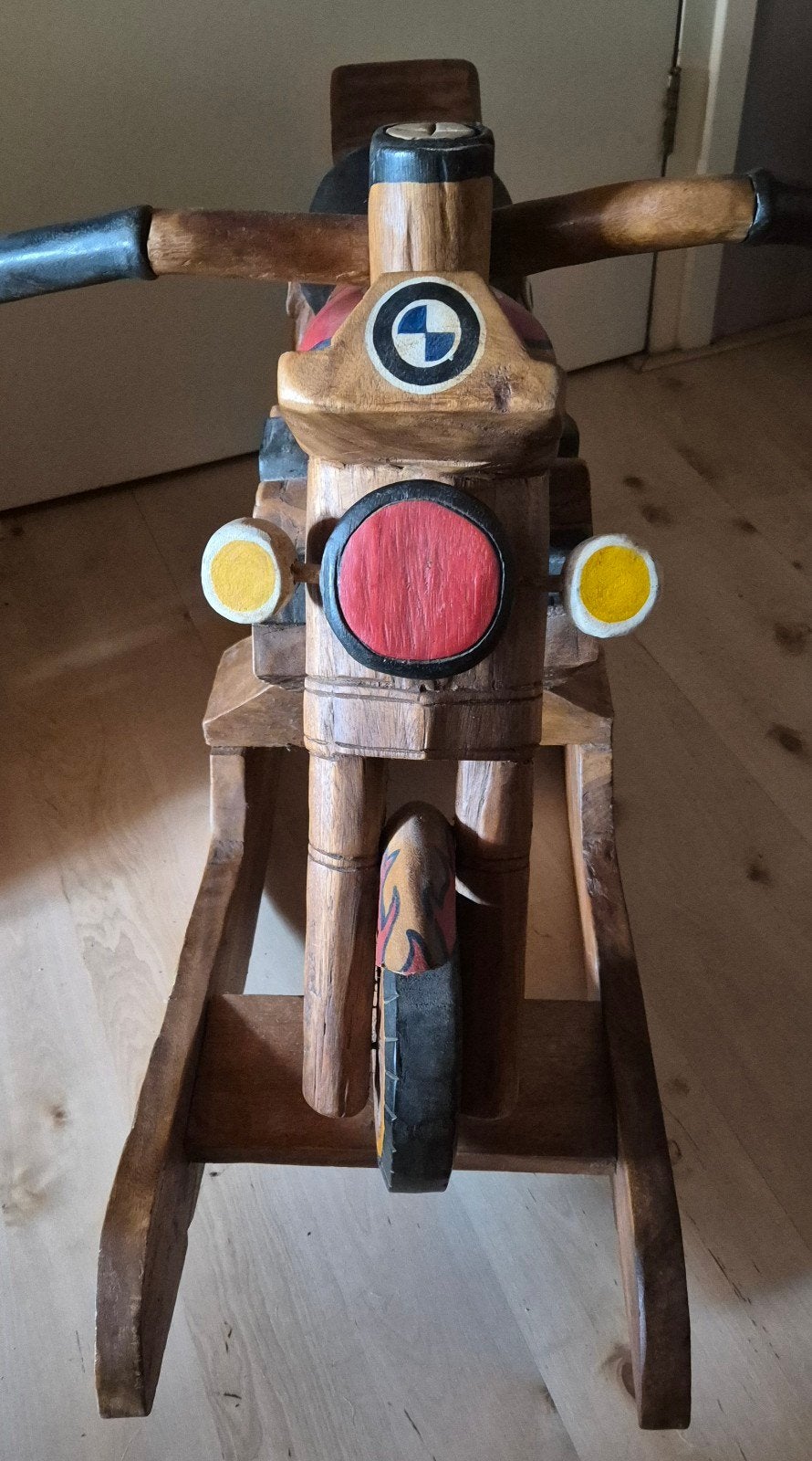 Houten  bmw schommelmotor - Uniek handgemaakt speelgoed, Kinderen en Baby's, Speelgoed | Houten speelgoed, Ophalen