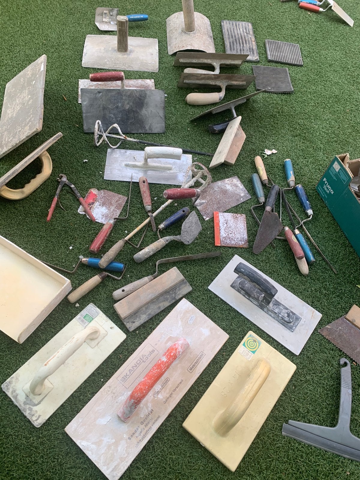 Stukadoor gereedschappen - Diverse set, Doe-het-zelf en Verbouw, Gereedschap | Handgereedschap, Ophalen of Verzenden, Gebruikt