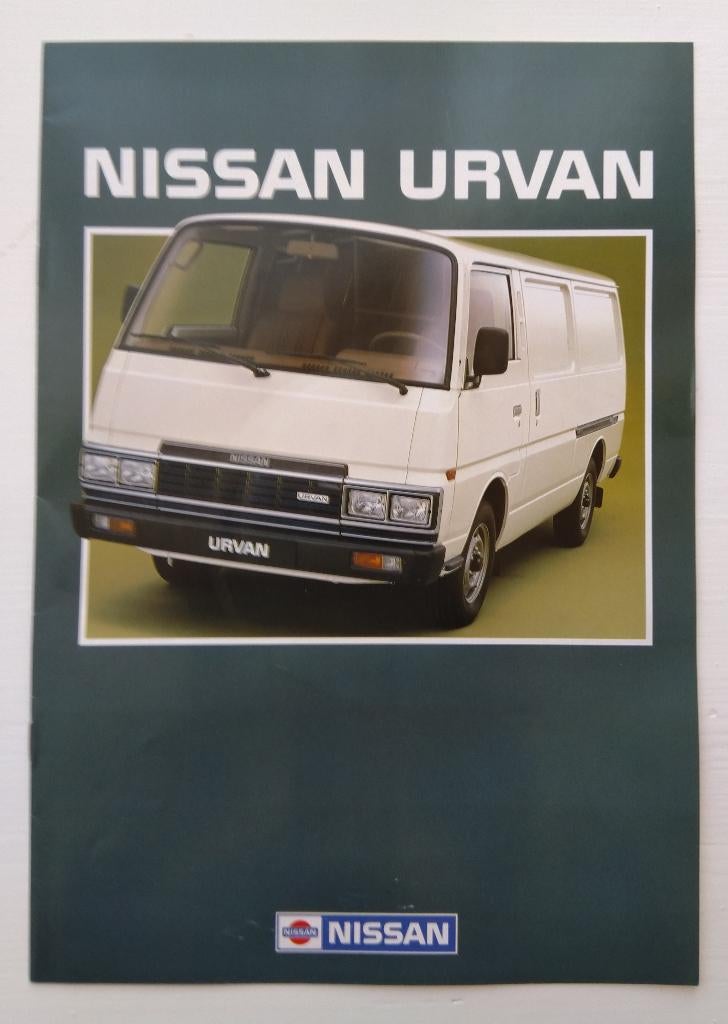 NISSAN URVAN folder 1986, Ophalen of Verzenden, Zo goed als nieuw, Nissan