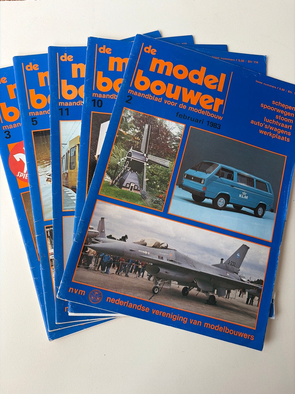 5x De Modelbouwer - Maandblad voor de modelbouw 1983, Ophalen of Verzenden, Gebruikt