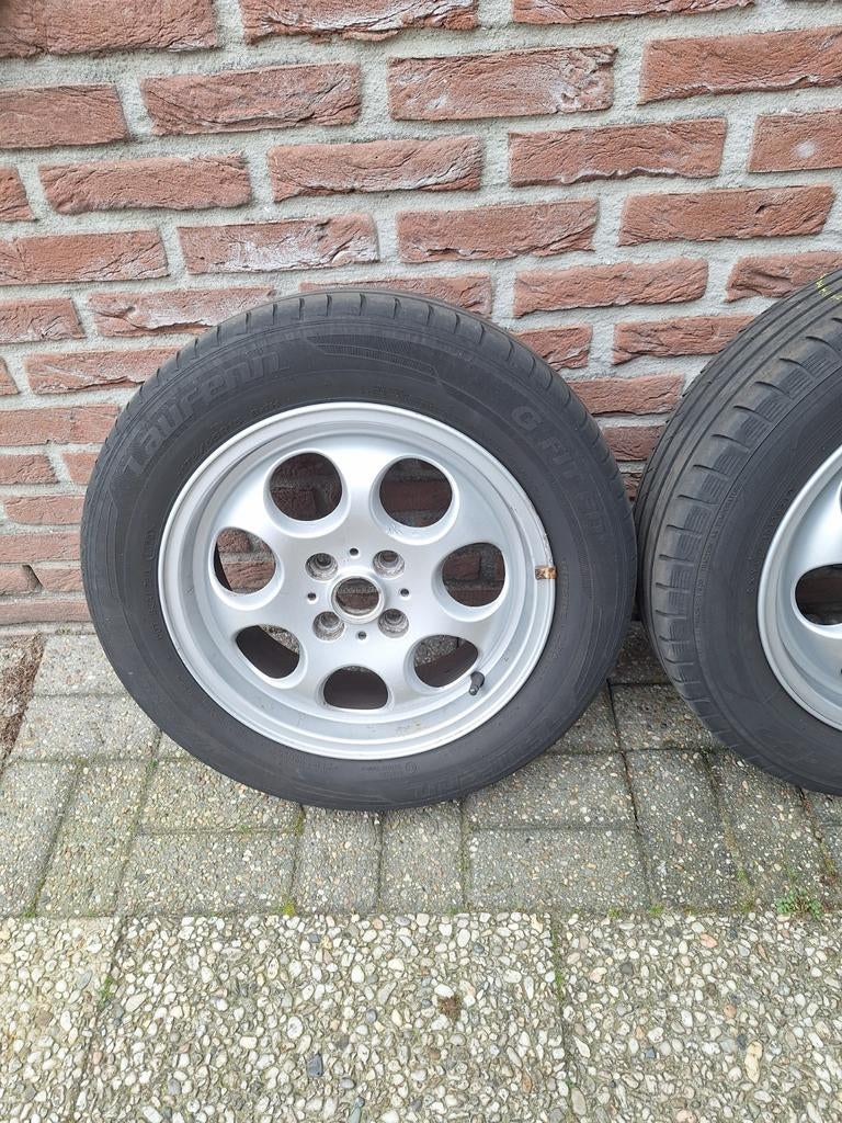 Mini cooper velgen 15 inch inclusief zomerbanden., Auto-onderdelen, Banden en Velgen, 15 inch, Banden en Velgen, Zomerbanden, 175 mm
