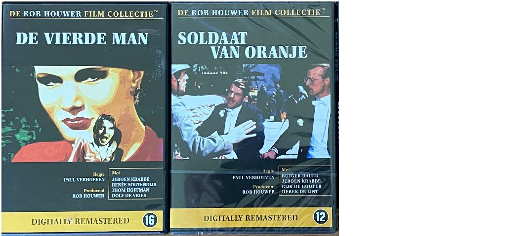 2 ROB HOUWER FILMS: Vierde Man en Soldaat Oranje, Cd's en Dvd's, Dvd's | Nederlandstalig, Vanaf 16 jaar, Verzenden, Zo goed als nieuw